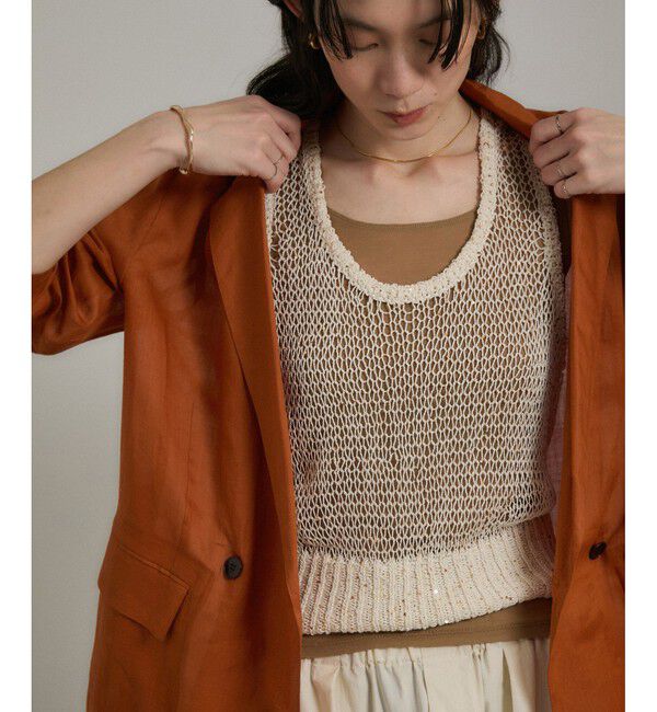 SALON adam et rope'「ラミーシアージャケット［UVケア・洗える・サイズ展開・今から秋まで］」|テーラードジャケット|