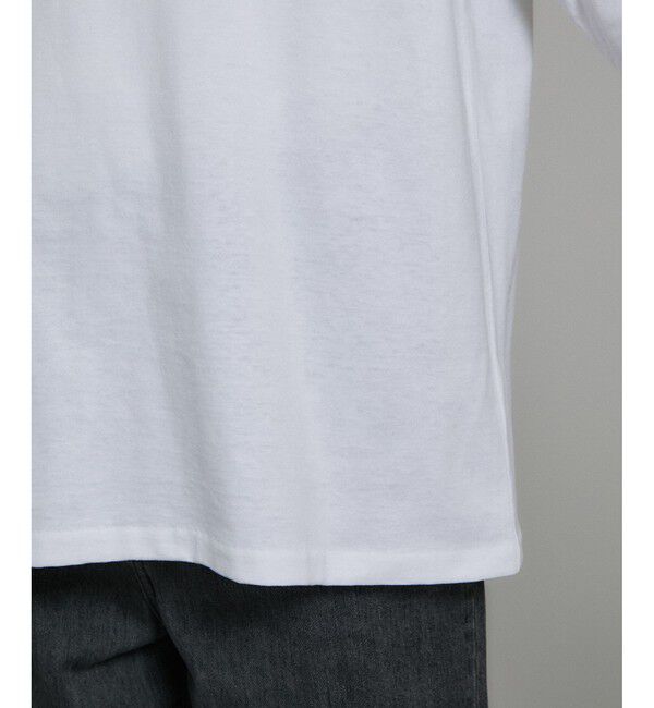 SALON adam et rope'「ビジューエンブロイダリーオーバーサイズT」|Tシャツ・カットソー|