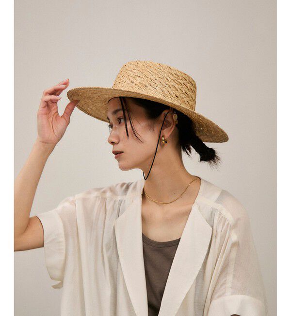 SALON adam et rope'「【chisaki】WONDER FULL LIFE&times; chisaki / Bao（Limited）」|ハット|ベージュ系(28)