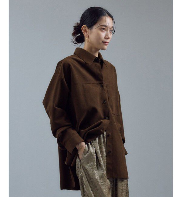 SALON adam et rope'「Ultrasuede(R)オーバーシャツ / セットアップ対応」|シャツ・ブラウス|