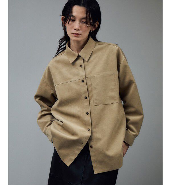 SALON adam et rope'「Ultrasuede(R)オーバーシャツ / セットアップ対応」|シャツ・ブラウス|