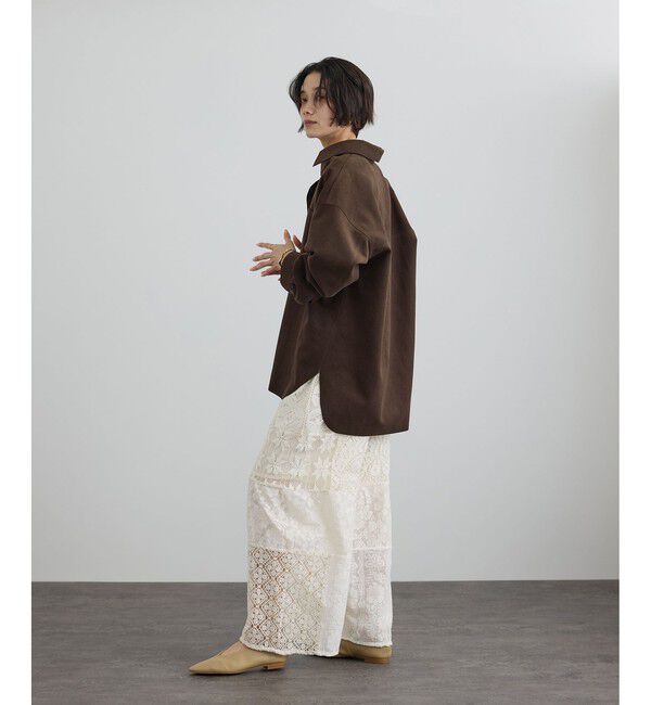 SALON adam et rope'「Ultrasuede(R)オーバーシャツ / セットアップ対応」|シャツ・ブラウス|