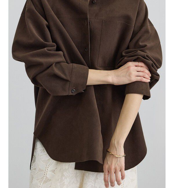 SALON adam et rope'「Ultrasuede(R)オーバーシャツ / セットアップ対応」|シャツ・ブラウス|