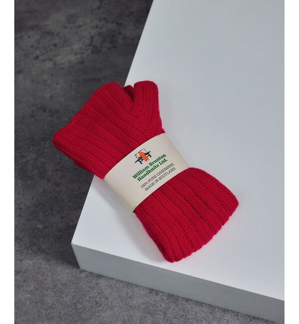 SALON adam et rope'「【William Brunton】3 ply 2&times;1 リブ ロングリストウォーマー」|手袋|