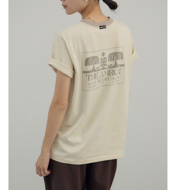 SALON adam et rope'「【Americana（アメリカーナ） for SALON】リンガーT」|Tシャツ・カットソー|