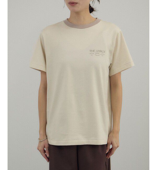 SALON adam et rope'「【Americana（アメリカーナ） for SALON】リンガーT」|Tシャツ・カットソー|