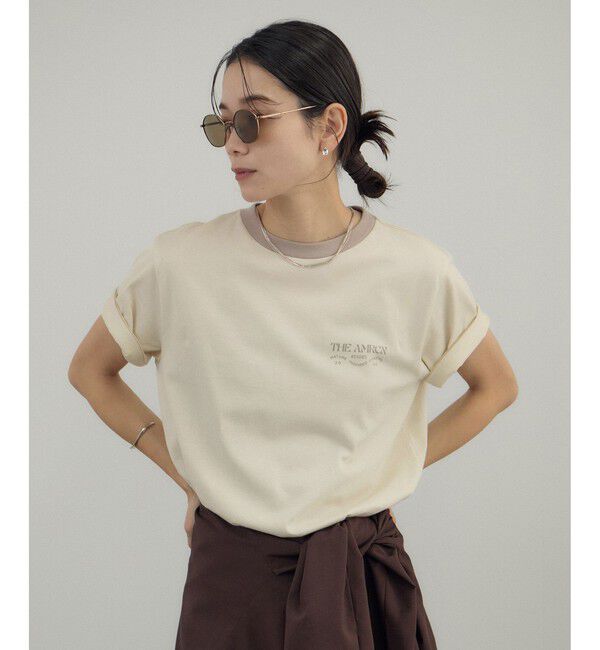 SALON adam et rope'「【Americana（アメリカーナ） for SALON】リンガーT」|Tシャツ・カットソー|