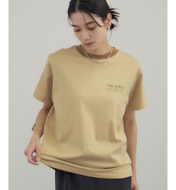 SALON adam et rope'「【Americana（アメリカーナ） for SALON】リンガーT」|Tシャツ・カットソー|ベージュ系(28)