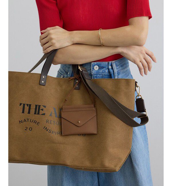 SALON adam et rope'「【Americana（アメリカーナ） for SALON】エンベロップネックレスポーチ/ステッカー」|ポーチ|