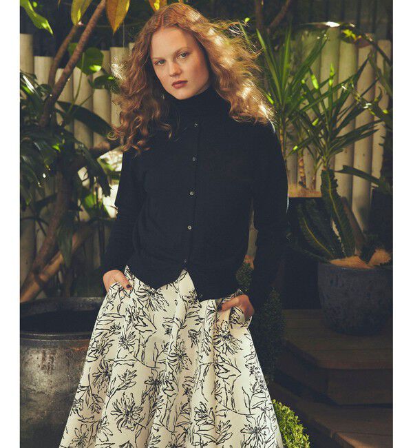 ROPE「ハンドペオントフォルムフレアスカート/セットアップ対応」|スカート|