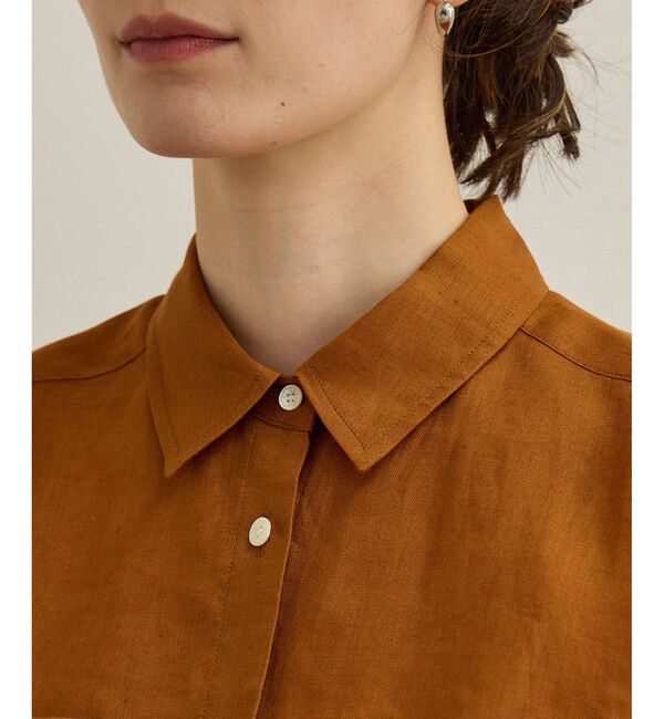 ROPE「【洗える】ヨーロピアンリネンベーシックシャツ/一部セットアップ対応」|シャツ・ブラウス|