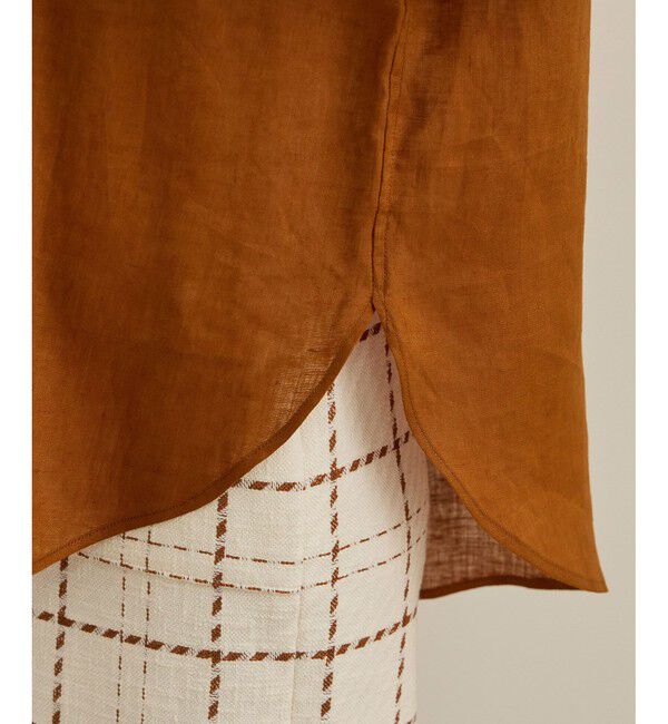 ROPE「【洗える】ヨーロピアンリネンベーシックシャツ/一部セットアップ対応」|シャツ・ブラウス|