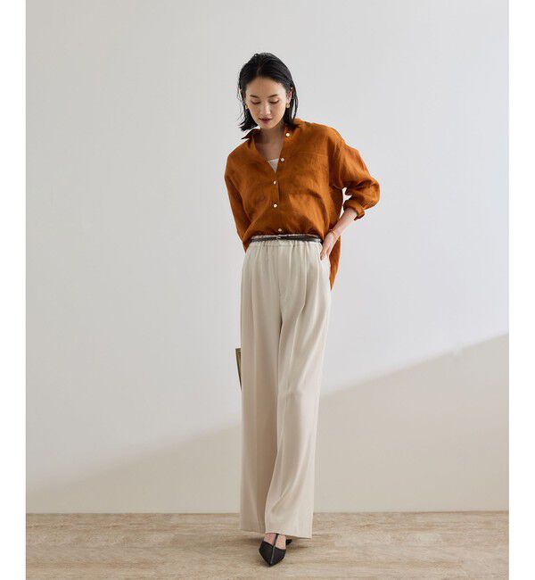 ROPE「【洗える】ヨーロピアンリネンベーシックシャツ/一部セットアップ対応」|シャツ・ブラウス|