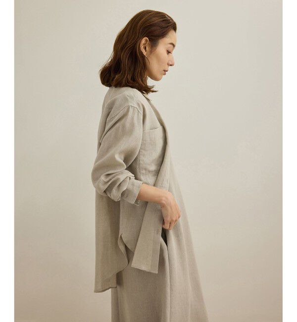 ROPE「【洗える】ヨーロピアンリネンベーシックシャツ/一部セットアップ対応」|シャツ・ブラウス|