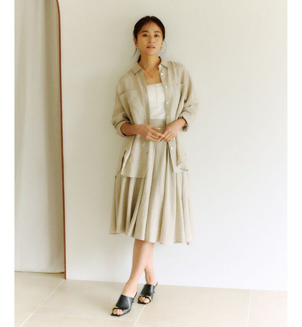 ROPE「【洗える】ヨーロピアンリネンベーシックシャツ/一部セットアップ対応」|シャツ・ブラウス|