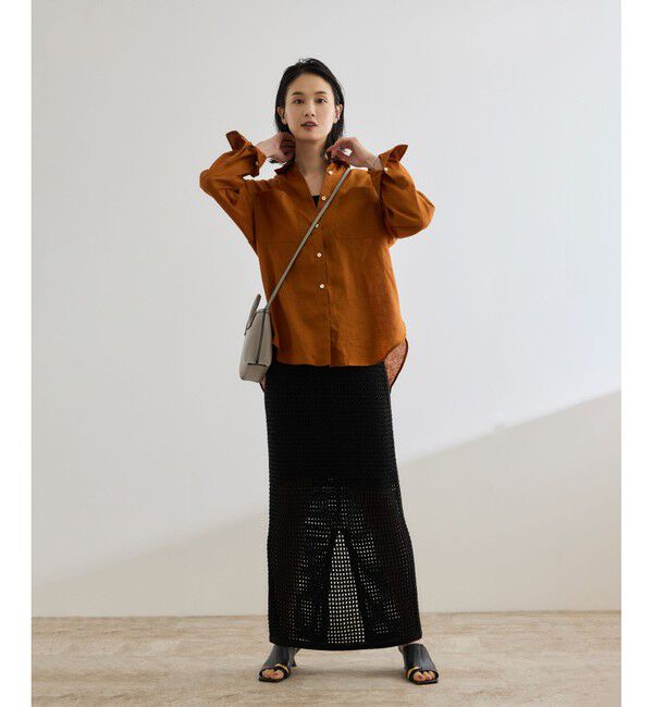 ROPE「【洗える】ヨーロピアンリネンベーシックシャツ/一部セットアップ対応」|シャツ・ブラウス|