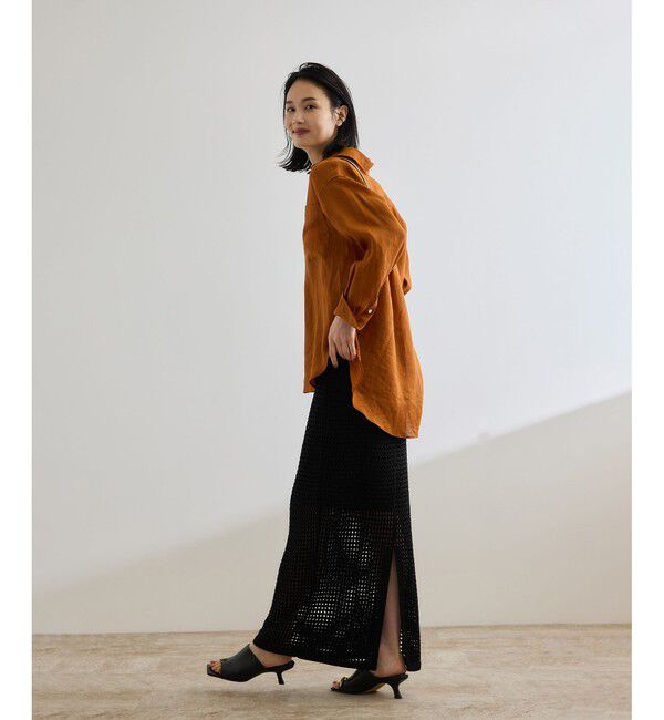 ROPE「【洗える】ヨーロピアンリネンベーシックシャツ/一部セットアップ対応」|シャツ・ブラウス|