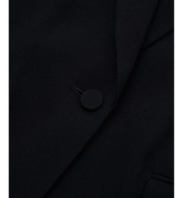 ROPE「【洗える・カセット服・新色追加】トリアセバックサテン ハーフスリーブジャケット/セットアップ対応」|テーラードジャケット|