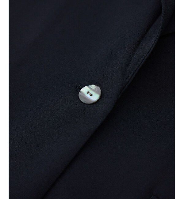 ROPE「【洗える・カセット服・新色追加】トリアセバックサテン ハーフスリーブジャケット/セットアップ対応」|テーラードジャケット|