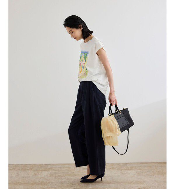 ROPE「【Kei Nagayama for ROPE'】プリント ノースリーブTEE【接触冷感・洗濯耐久あり】」|Tシャツ・カットソー|