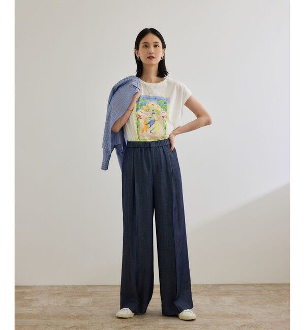 ROPE「【Kei Nagayama for ROPE'】プリント ノースリーブTEE【接触冷感・洗濯耐久あり】」|Tシャツ・カットソー|