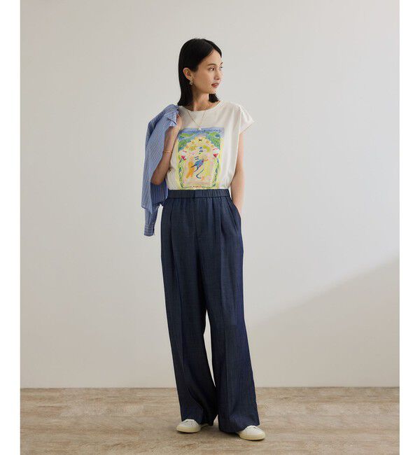 ROPE「【Kei Nagayama for ROPE'】プリント ノースリーブTEE【接触冷感・洗濯耐久あり】」|Tシャツ・カットソー|