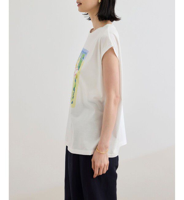 ROPE「【Kei Nagayama for ROPE'】プリント ノースリーブTEE【接触冷感・洗濯耐久あり】」|Tシャツ・カットソー|