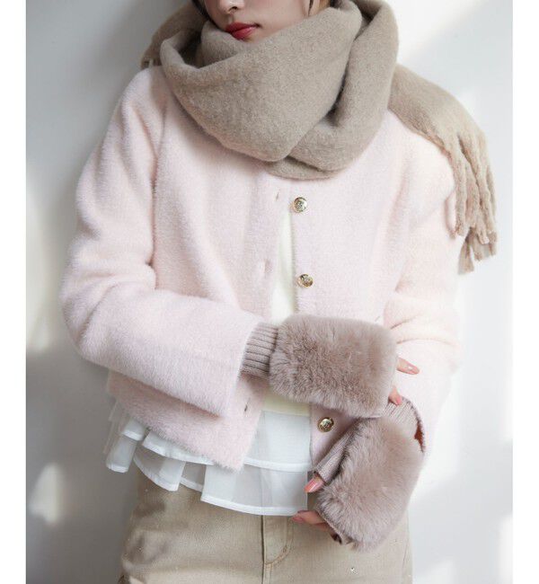 VIS「フィンガーレスファーアームウォーマー」|手袋|