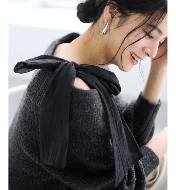 VIS「肩リボンミニ丈ニットワンピース/2WAY」|ワンピース|