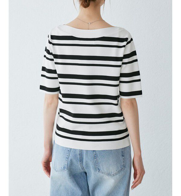 Rope&rsquo;Picnic「【UVカット・接触冷感・イージーケア】八方映えニット ボートネックニットプルオーバー」|ニット・セーター|