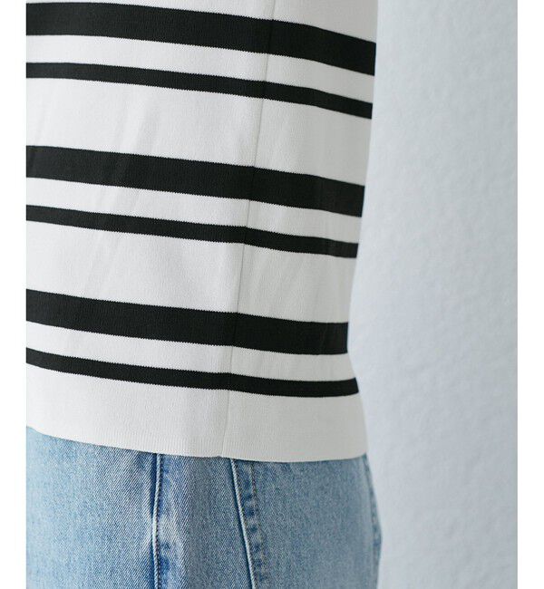 Rope&rsquo;Picnic「【UVカット・接触冷感・イージーケア】八方映えニット ボートネックニットプルオーバー」|ニット・セーター|