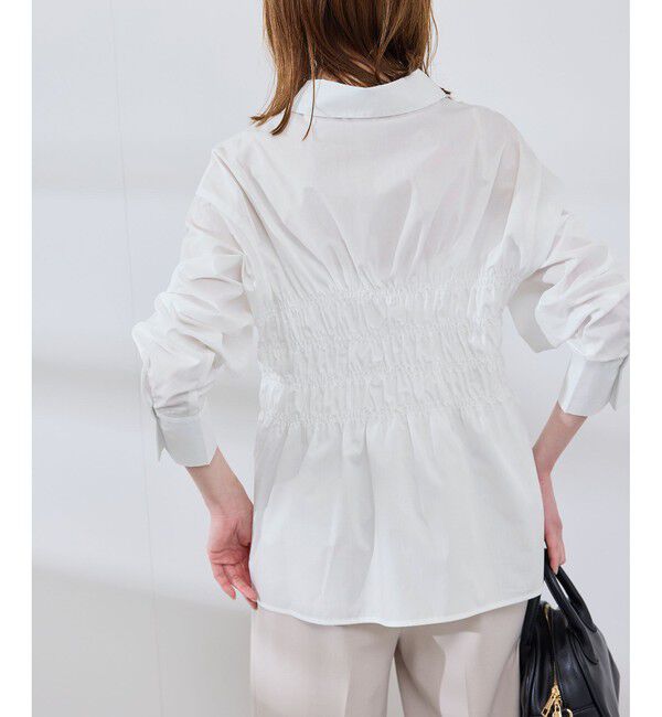 Rope&rsquo;Picnic「【WEB限定】【emur/エミュール】シャーリングシャツ」|シャツ・ブラウス|