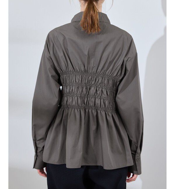 Rope&rsquo;Picnic「【WEB限定】【emur/エミュール】シャーリングシャツ」|シャツ・ブラウス|