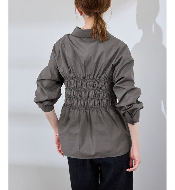 Rope&rsquo;Picnic「【WEB限定】【emur/エミュール】シャーリングシャツ」|シャツ・ブラウス|