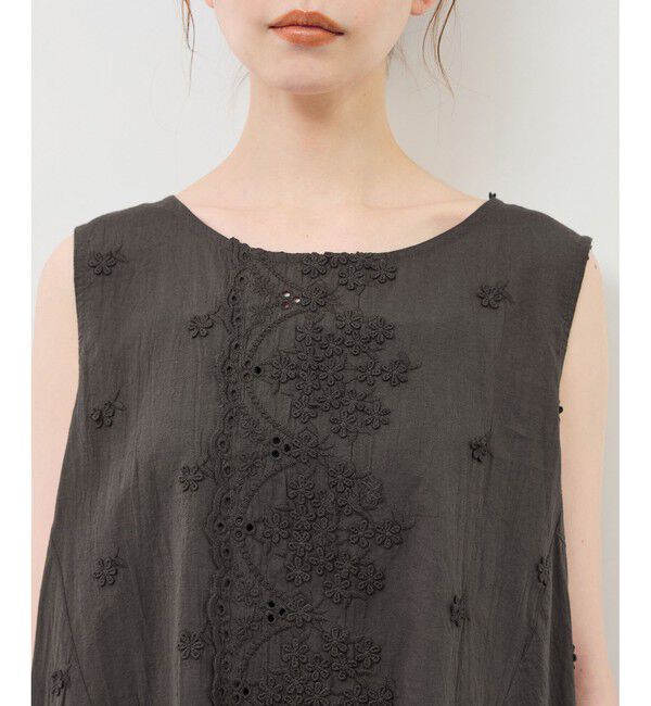 Rope&rsquo;Picnic「3Dレースノースリーブブラウス」|シャツ・ブラウス|