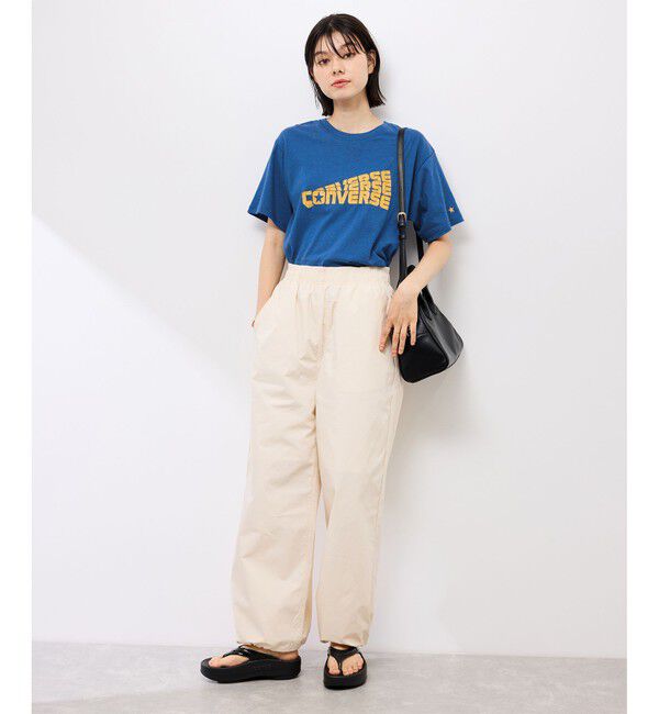 Rope&rsquo;Picnic「【CONVERSE/コンバース】ネップラスラブ天竺クラックプリントTシャツ」|Tシャツ・カットソー|