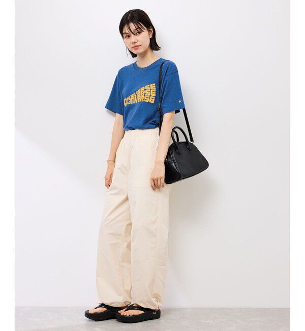 Rope&rsquo;Picnic「【CONVERSE/コンバース】ネップラスラブ天竺クラックプリントTシャツ」|Tシャツ・カットソー|