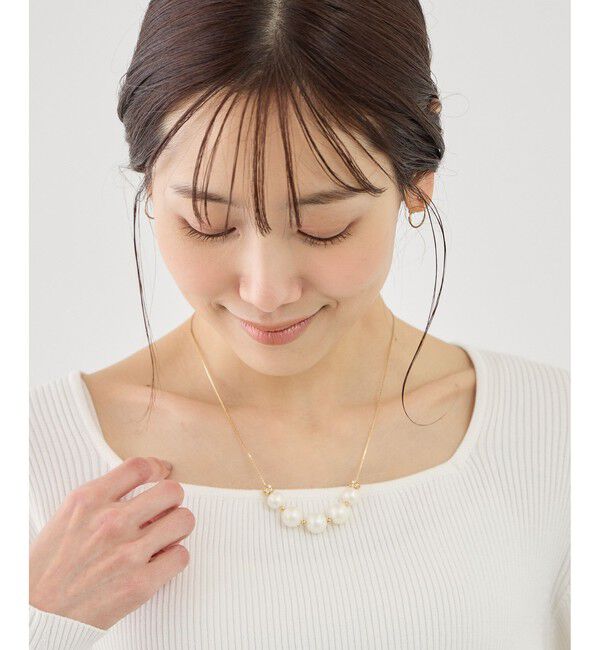 ROPE PICNIC PASSAGE「ロンデル&times;パールネックレス」|ネックレス|