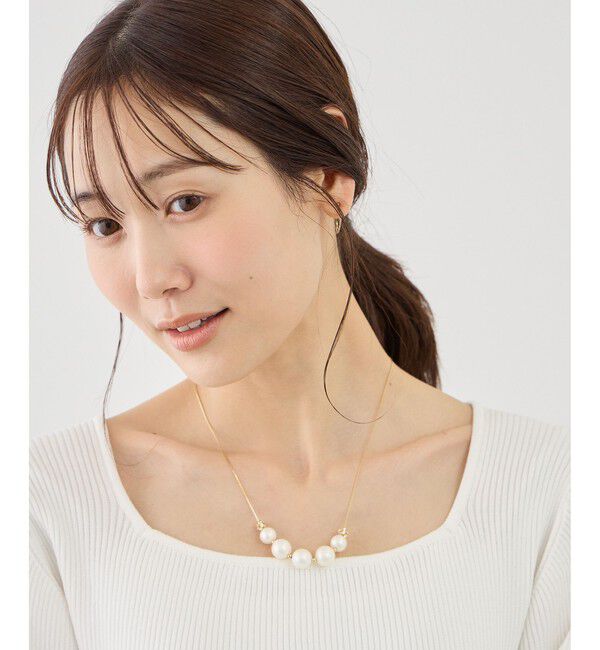ROPE PICNIC PASSAGE「ロンデル&times;パールネックレス」|ネックレス|