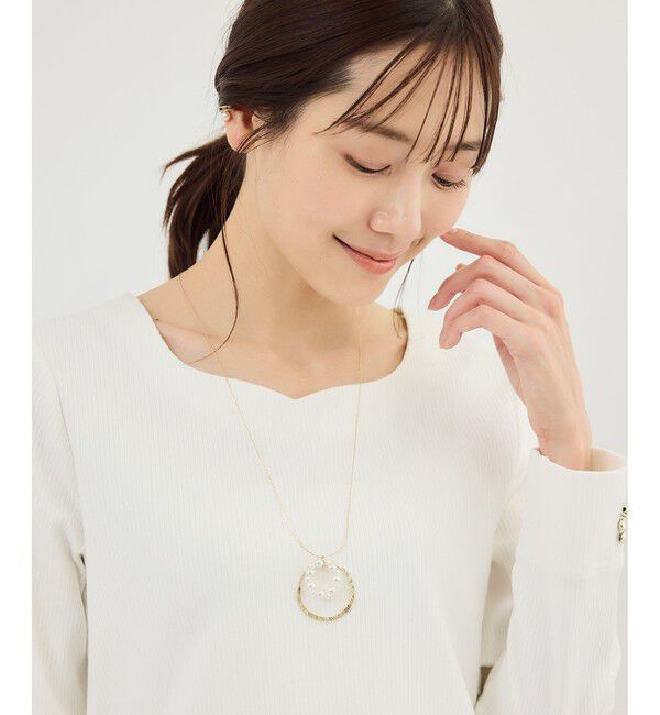 ROPE PICNIC PASSAGE「ダブルサークルワントップペンダント」|ネックレス|
