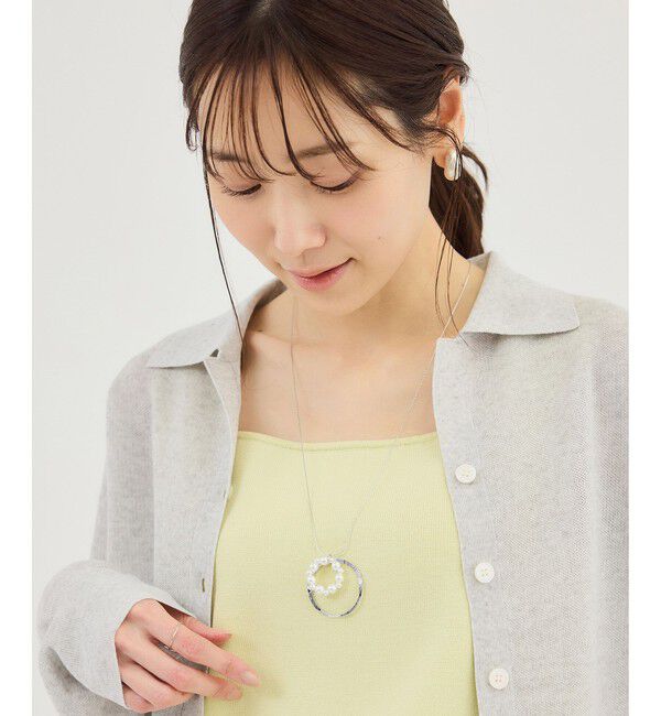 ROPE PICNIC PASSAGE「ダブルサークルワントップペンダント」|ネックレス|