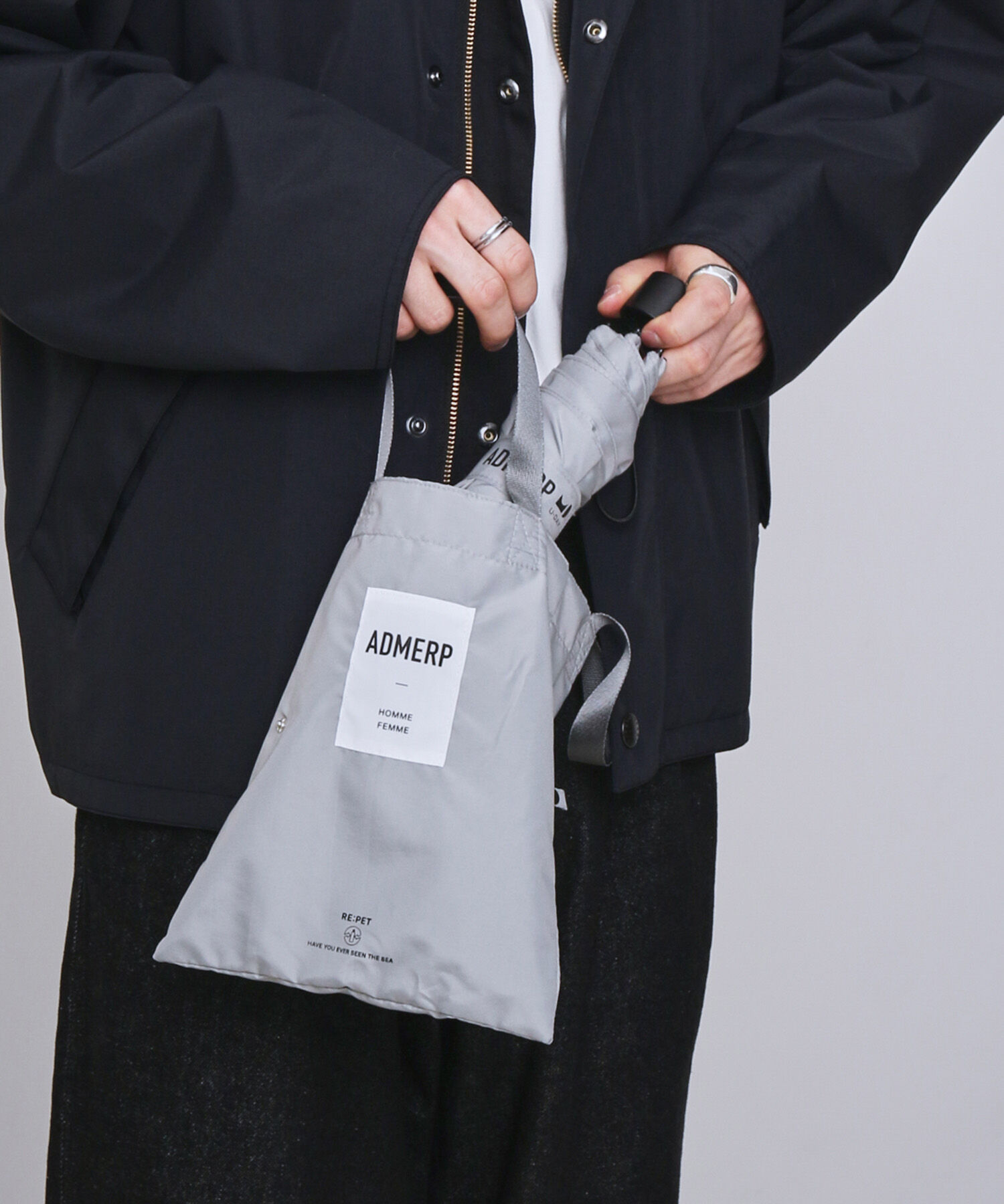 ADAM ET ROPE'「【サステナブル・晴雨兼用・男女兼用・U-DAY for ADAM ET ROPE'】[ADMERP] UMBRELLA60 with tote / 折りた」|傘|