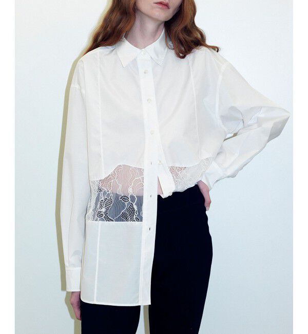 ADAM ET ROPE'「ウエストレースシャツ」|シャツ・ブラウス|
