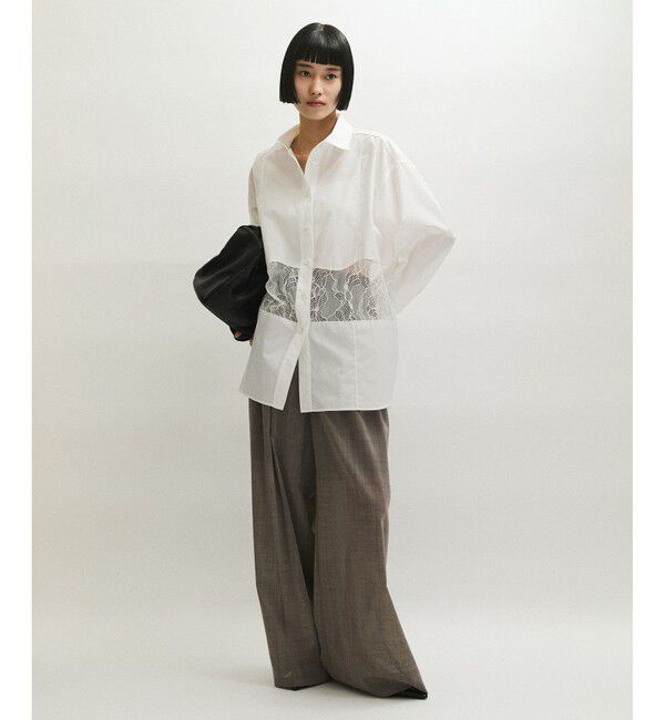 ADAM ET ROPE'「ウエストレースシャツ」|シャツ・ブラウス|