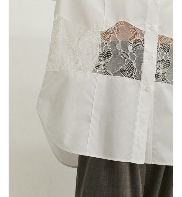 ADAM ET ROPE'「ウエストレースシャツ」|シャツ・ブラウス|