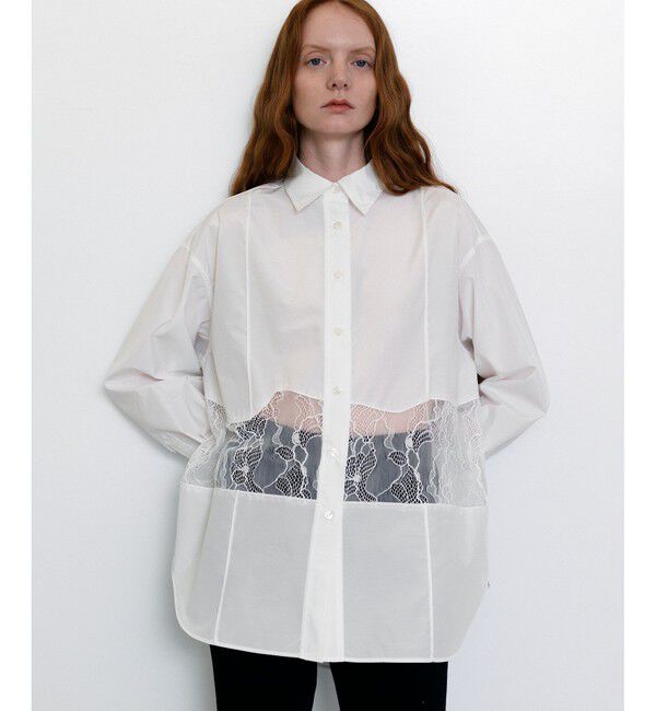 ADAM ET ROPE'「ウエストレースシャツ」|シャツ・ブラウス|