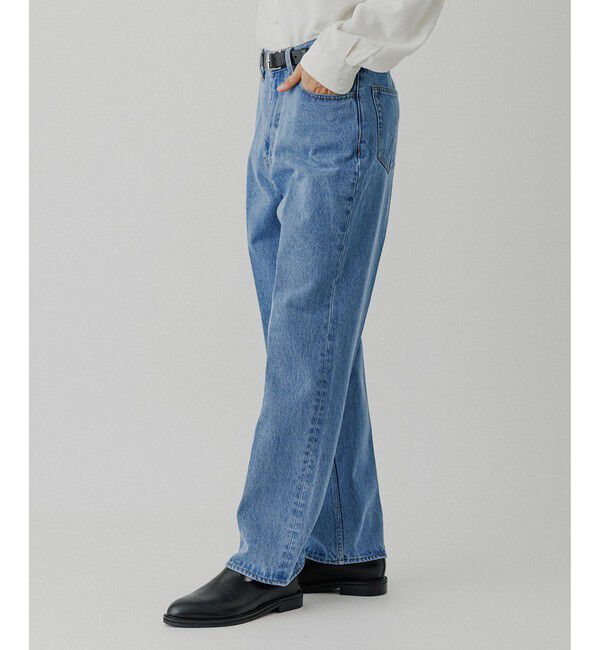 ADAM ET ROPE'「ブリーチ ストレート スラックスデニム」|デニム|