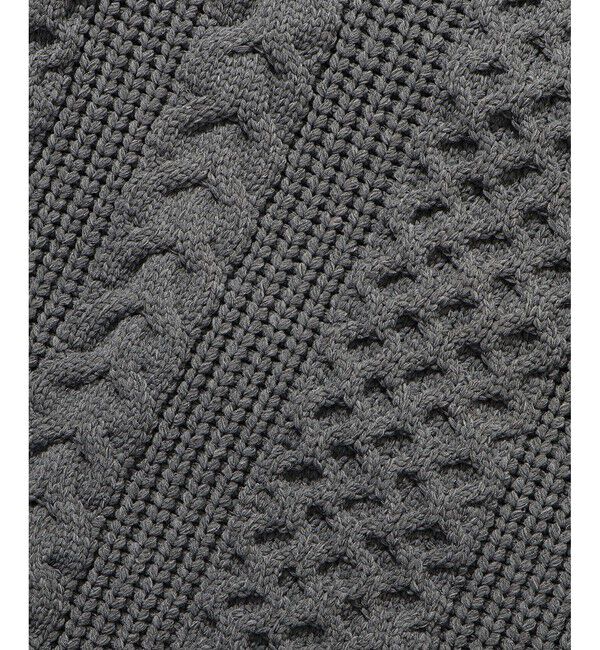 ADAM ET ROPE'「【WEB限定】ボリュームケーブル ニット パーカー / ロングシーズン着用可能 / 超軽量 / ユニセックス」|パーカー|