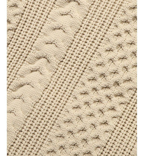 ADAM ET ROPE'「【WEB限定】ボリュームケーブル ニット パーカー / ロングシーズン着用可能 / 超軽量 / ユニセックス」|パーカー|