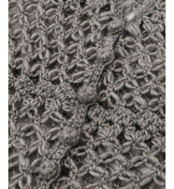 ADAM ET ROPE'「【EMOELLE】クロシェカーディガン」|カーディガン|